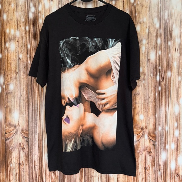 Spencer's Other - Spencer’s Two Girls Black Graphic tee